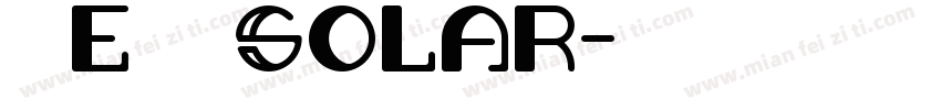 Meu Solar字体转换